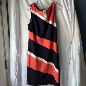 Elegant Striped Sleeveless Dress